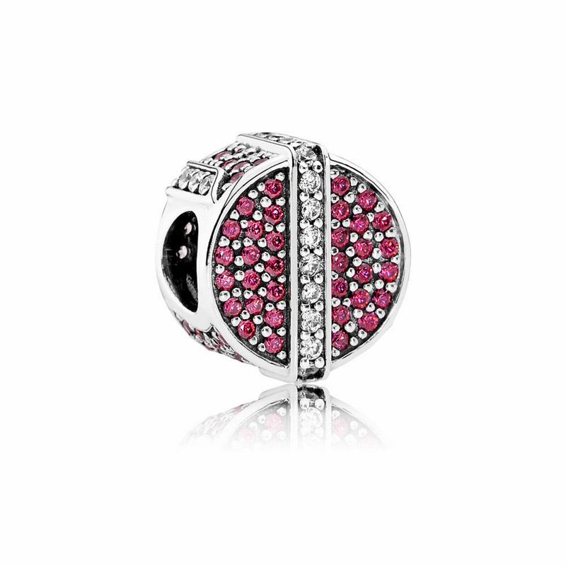 Pandora Shimmering Gift Charm - Sterling Silver/Red/Cubic Zirconia - Canada | MV3898BF